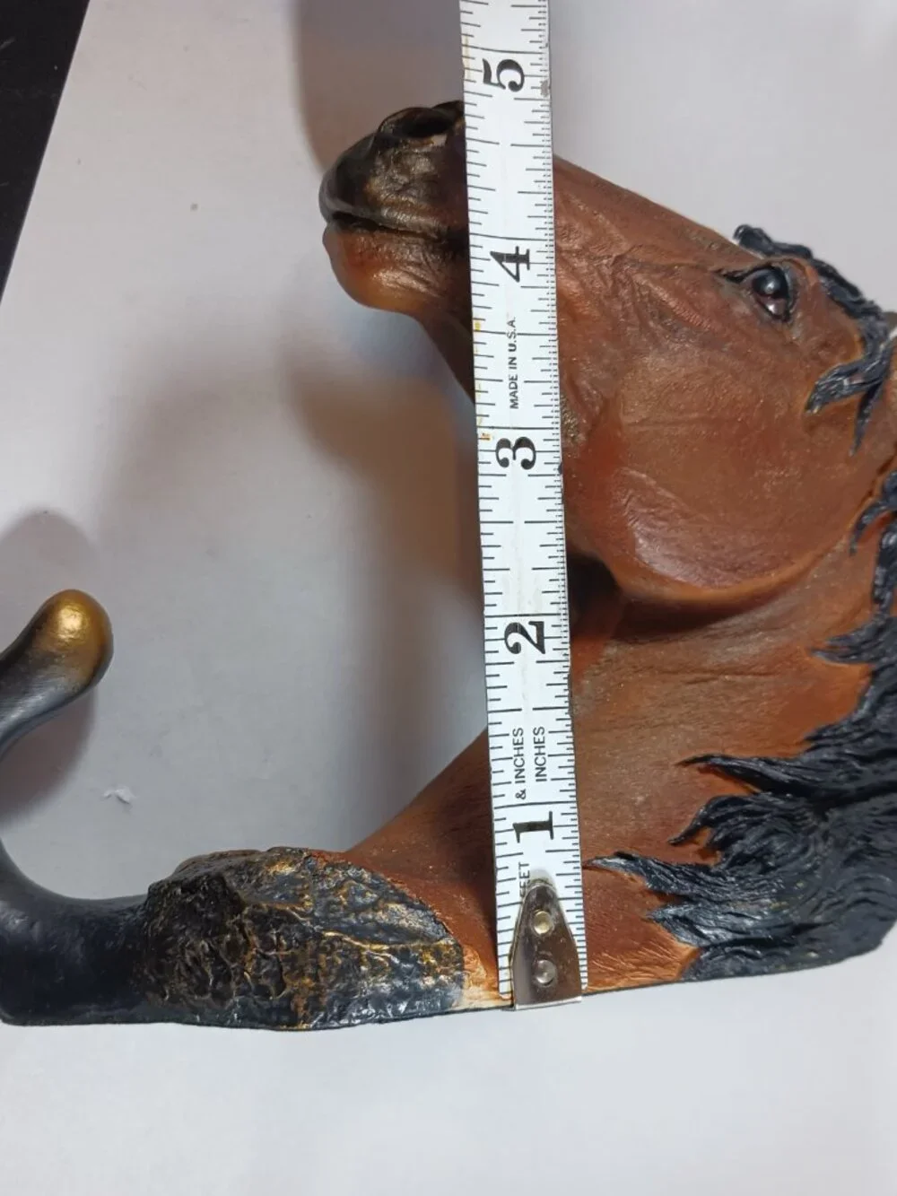 Vintage Chestnut Horse Head Coat Hanger/ Wall Hanging Coat Hook 3D